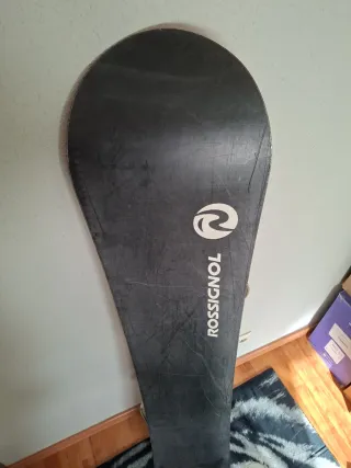 Tabla Snowboard Roja con Fijaciones