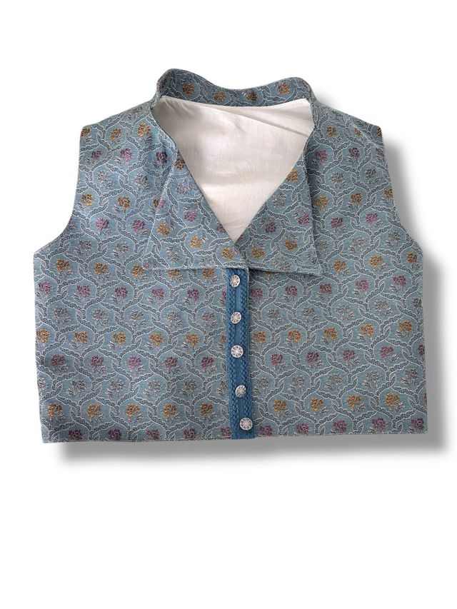 Chaleco huertano fallero azul