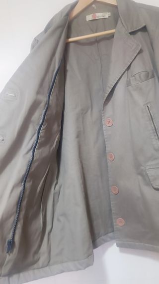 Chaqueta safari de Nice Things color verde khaki