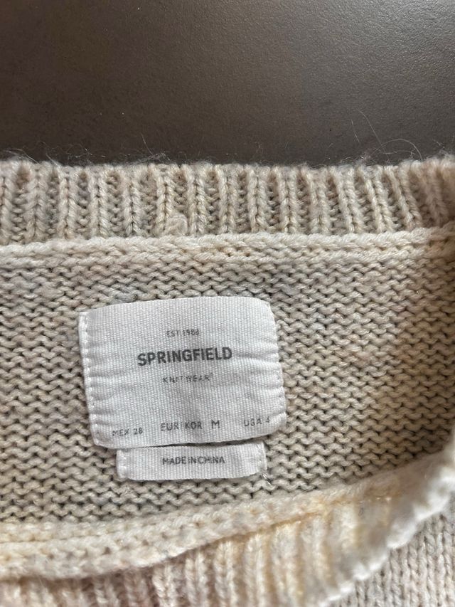 Jersey Smile Beige y Gris