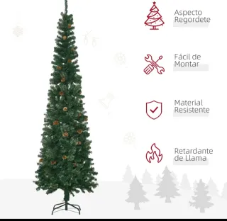 Árbol de Navidad con 56 piñas