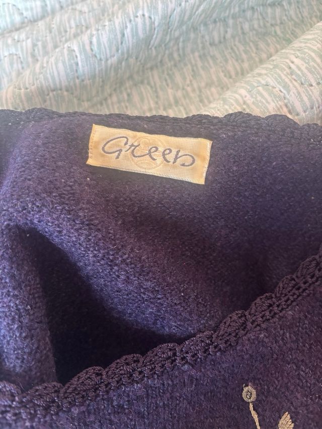 Jersey GREEN bordado flores