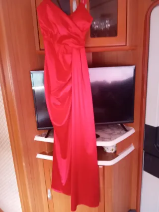 Vestido fiesta rojo talla S