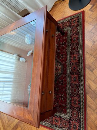 Mesa de centro madera y cristal