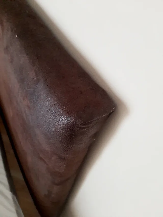 Cabecero de matrimonio tela marrón