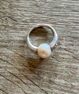 Anillo perla Tous plata