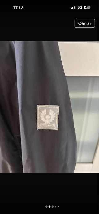 Cazadora Belstaff Negra Talla M