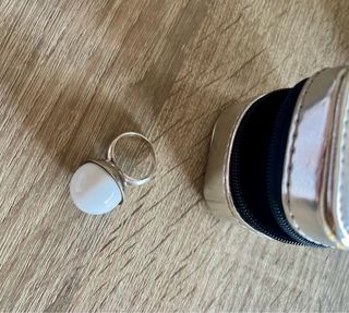 Anillo Tous Plata y Piedra Blanca