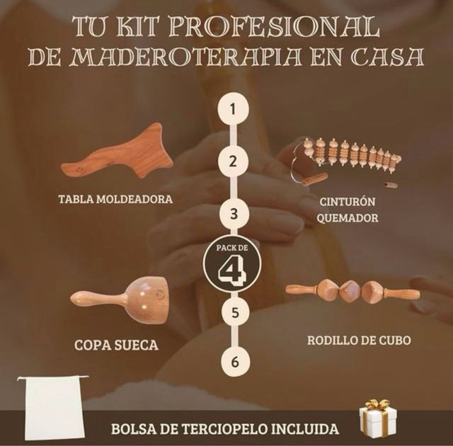 Kit Madero terapia Corporal NUEVO A ESTRENAR