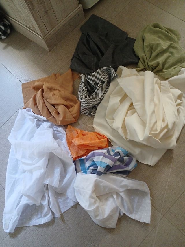 Lote retales tela varios colores 2x1