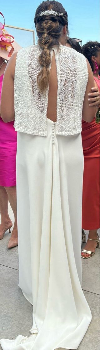 Vestido de Novia Blanco Jordi Anguera