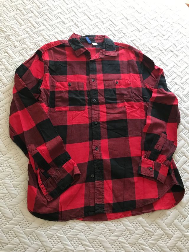 Camisa cuadros H&M Talla M