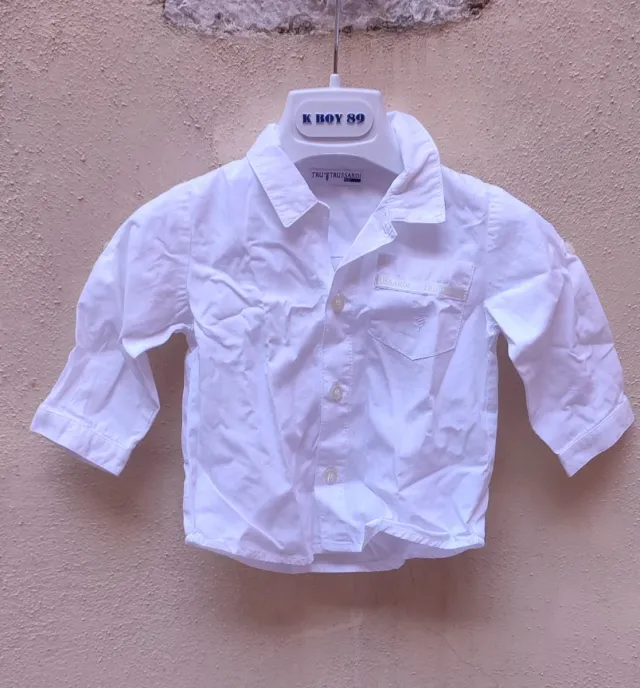 Camicia Trussardi bimbo bianca