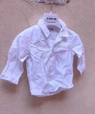 Camicia Trussardi bimbo bianca
