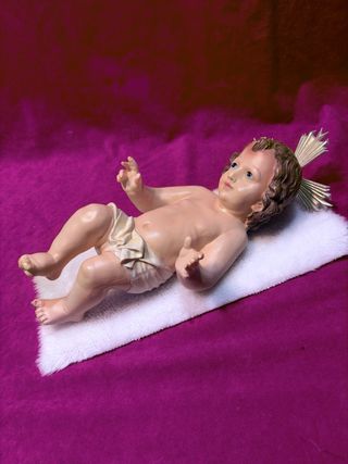 Niño Jesús 34 cm antiguo   nuevo  en caja olot 