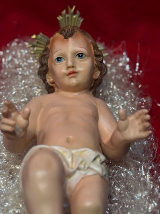 Niño Jesús 34 cm antiguo   nuevo  en caja olot 
