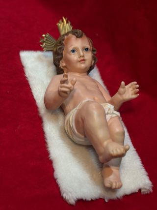 Niño Jesús 34 cm antiguo   nuevo  en caja olot 