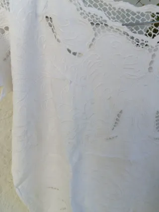 Blusa blanca de encaje