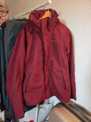 Chaqueta Quechua doble polar capucha