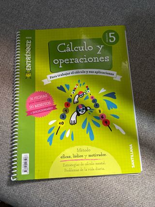 CUADERNO CALCULO SERIE ENTRENATE 5 PRIMARIA