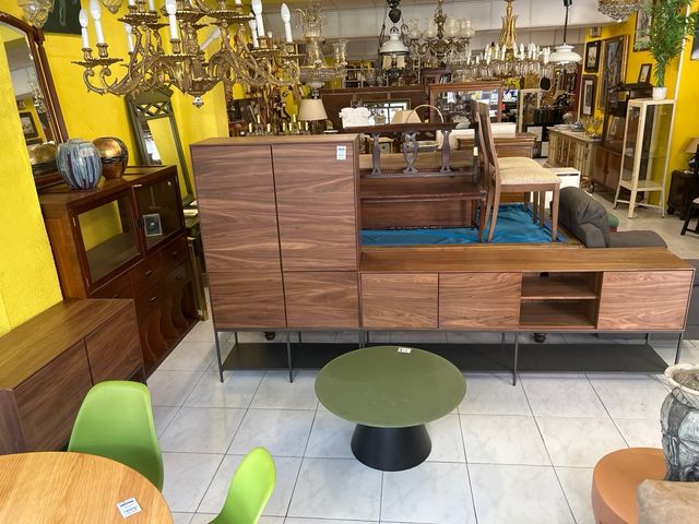 Conjunto Muebles Salón Madera y Metal