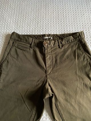 Pantalón Mango Barna Caqui Talla 40