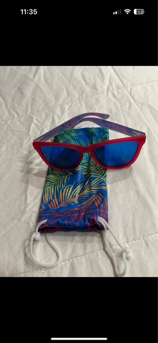 Gafas de sol Skull Rider rosas y azules
