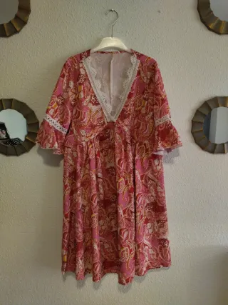 Vestido de playa estampado talla única