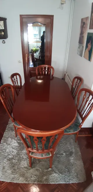Mesa de comedor y 6 sillas