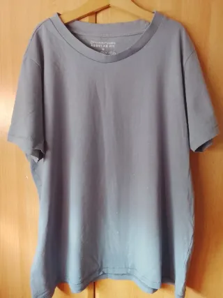 Camiseta básica gris Primark Talla M