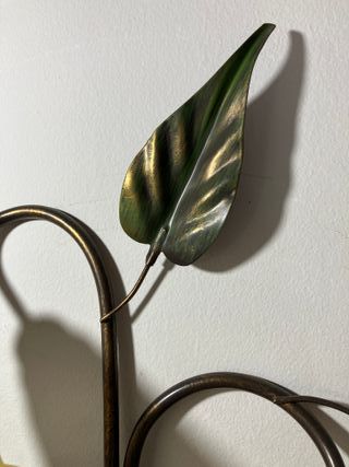 Lampada parete 3 luci metallo marrone/verde