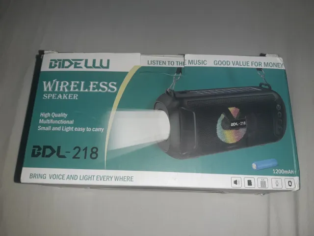 Altavoz Bidellu BDL-218 con Linterna
