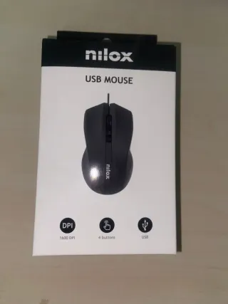 Ratón USB Nilox Negro 1600 DPI