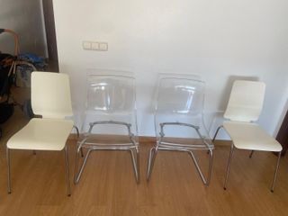 ¡Se vende conjunto de mesa de comedor y 4 sillas!