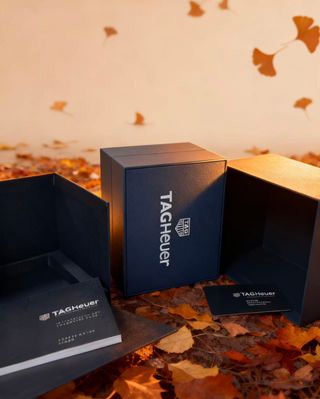 Caja de reloj TAG Heuer negra