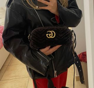 Borsa Gucci GG Marmont Mini Velluto Nero