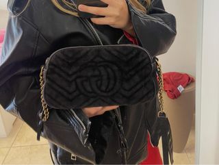 Borsa Gucci GG Marmont Mini Velluto Nero