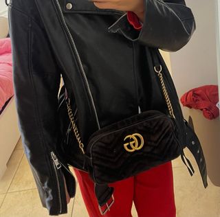 Borsa Gucci GG Marmont Mini Velluto Nero