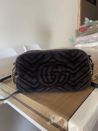Borsa Gucci GG Marmont Mini Velluto Nero