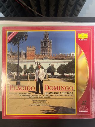 Láser disc Plácido Domingo Homenaje a Sevilla