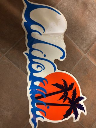 Adesivi anni 80 California onde palme