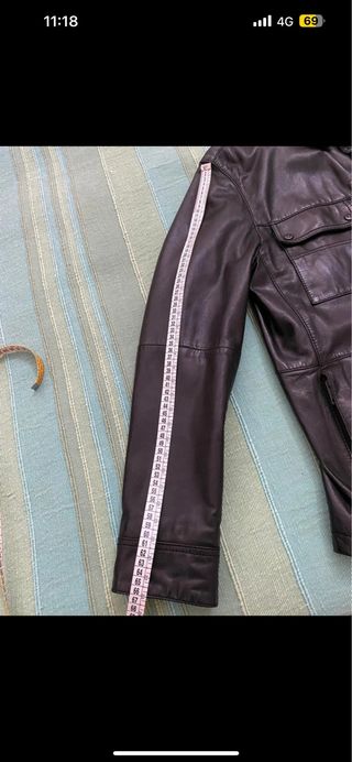 Giacca Strellson in pelle nera