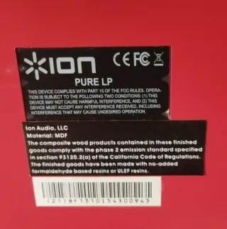 Tocadiscos ION Rojo Pure LP