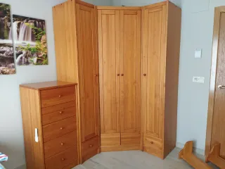 Dormitorio juvenil madera pino