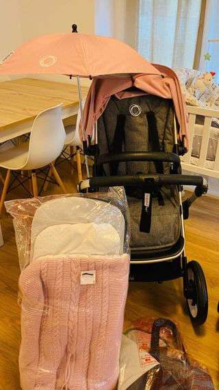 Carro Bugaboo niña con accesorios