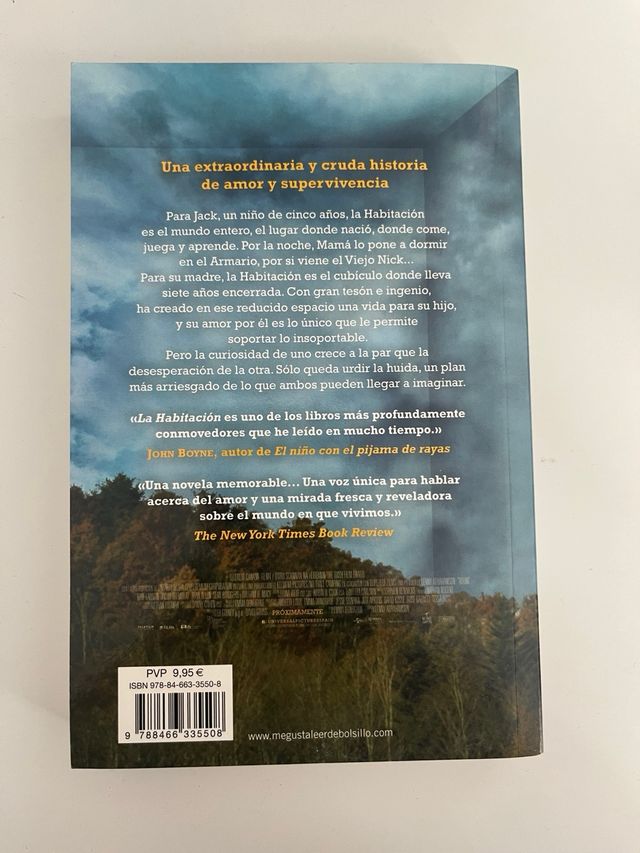 Libro La habitación, Emma Donogue