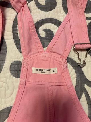 Peto vaquero rosa mujer