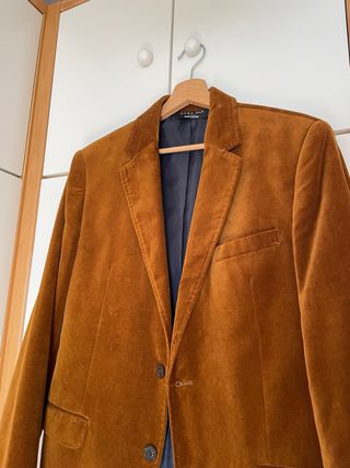 Blazer Zara Ante Marrón Talla 50
