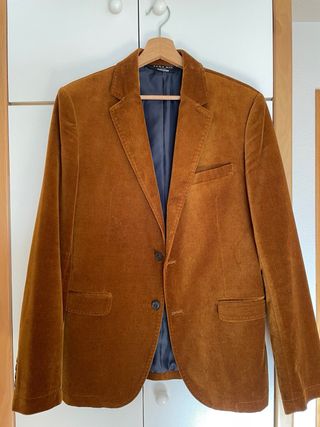 Blazer Zara Ante Marrón Talla 50
