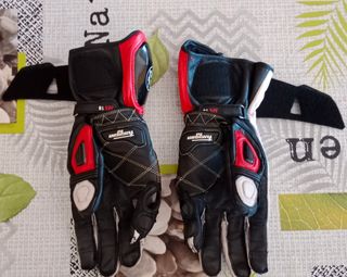 Guantes Furygan Piel Negro/Rojo Talla M
